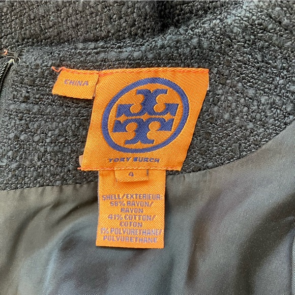 Tory Burch Black Tweed Dress with Pockets size 4 - Picture 7 of 7